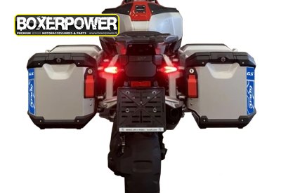 Pair of R 1300 GS reflective stickers compatible with R 1300 GS ADV aluminum panniers