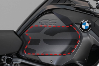 stippellijn geeft beschermde deel weer