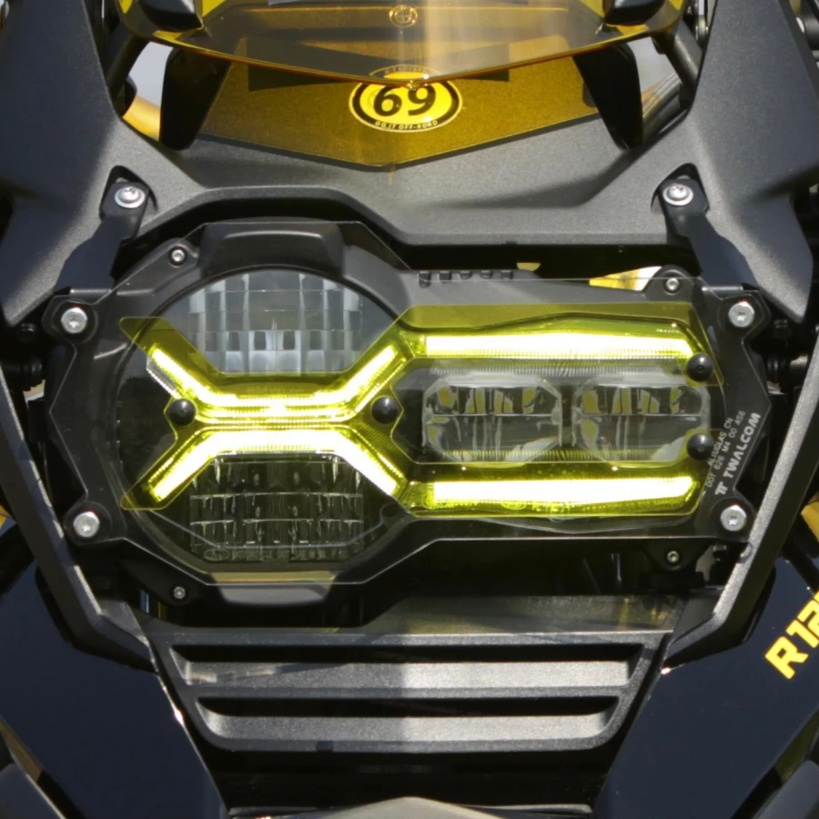 BMW R 1200 en 1250 GS GSA Touratech Makrolon koplamp beschermer BMW R 1200 en 1250 GS GSA Touratech Makrolon koplamp beschermer