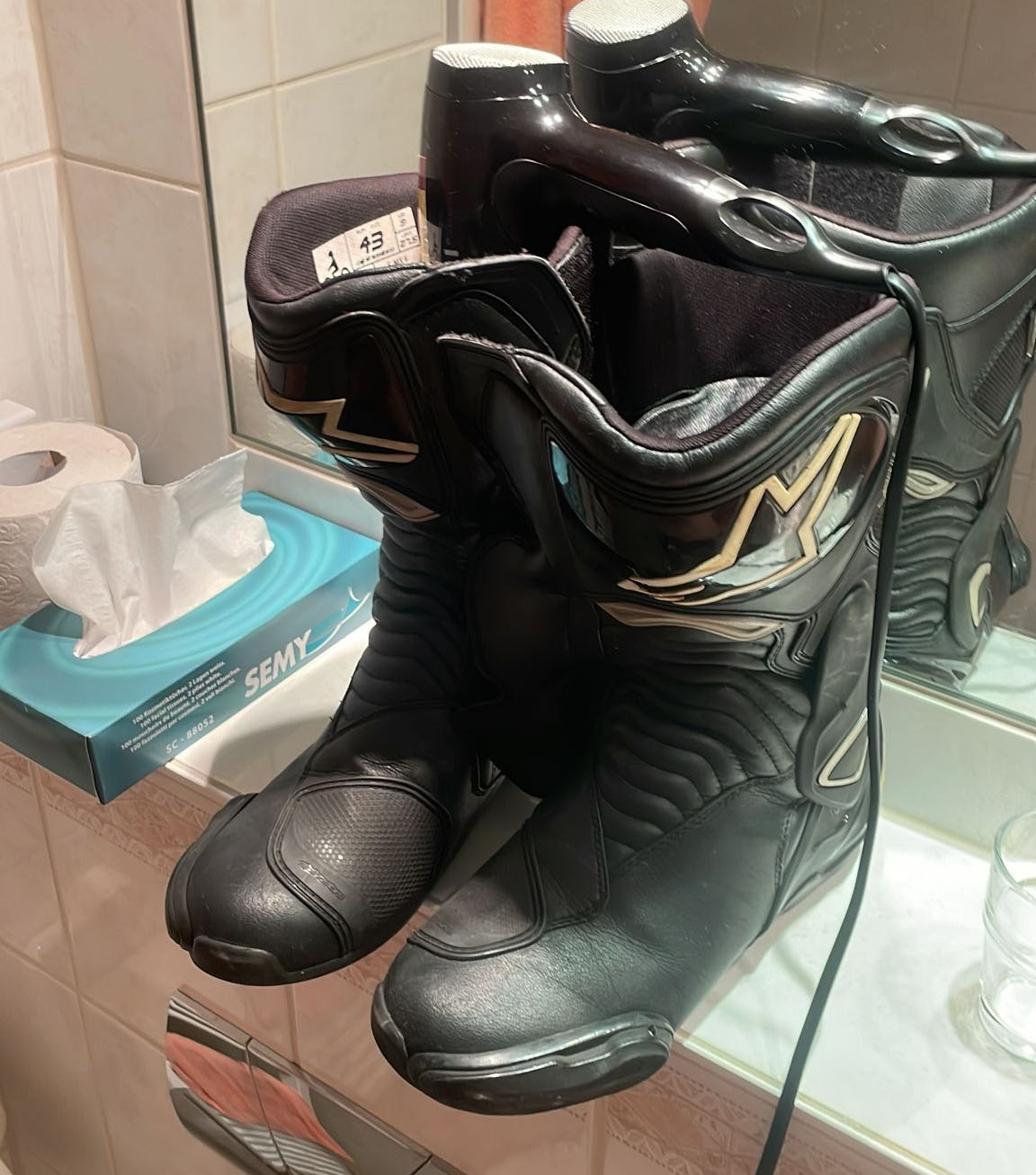 Dag 1 laarzen drogen