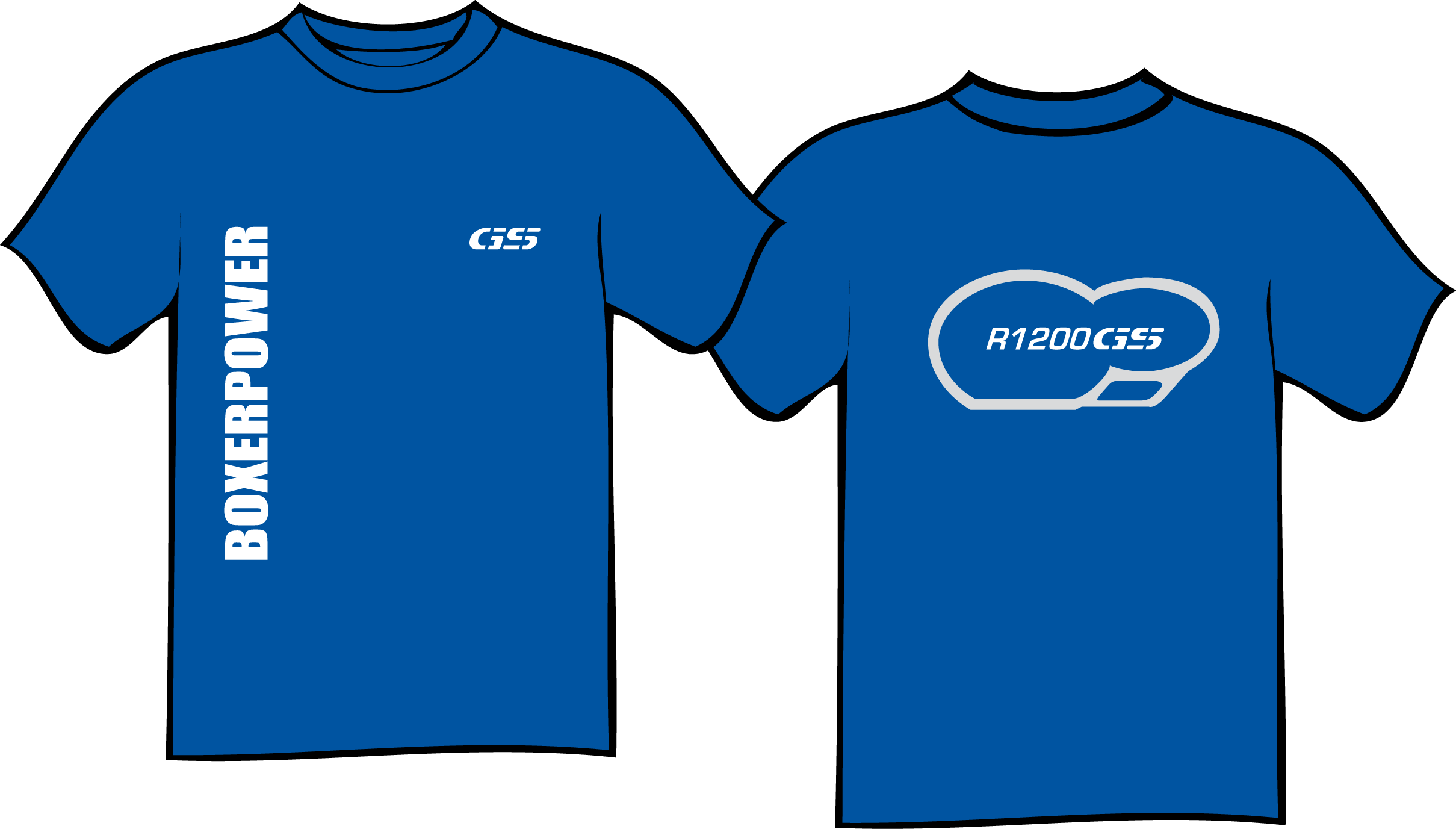 BOXERPOWER-R1200GS 2004 koplampshirt BLAUW