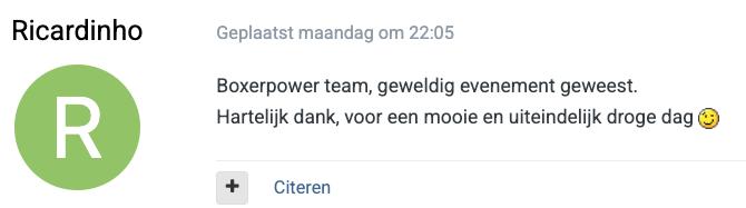 Deelnemer reactie 1